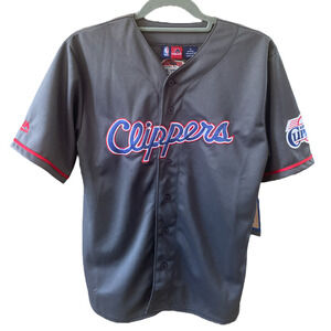 Majestic Kids NBA Los Angeles Clippers Chris Paul #3 Jersey Gray Size Medium NEW
